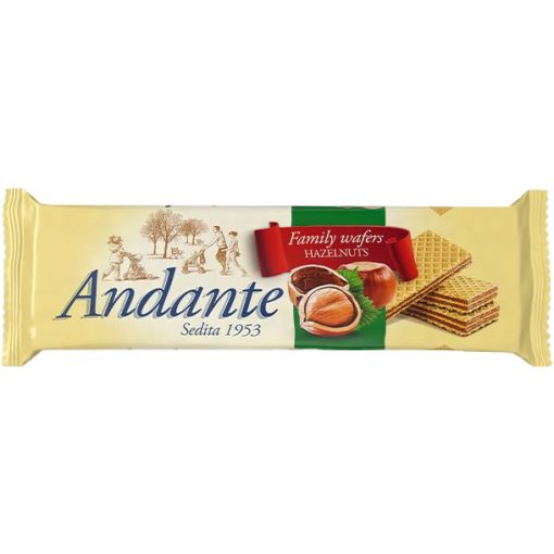 Andante töltött ostya csokoládé mogyoró 130g