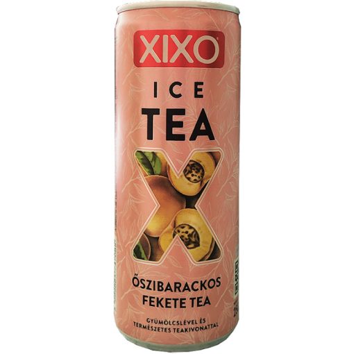 Xixo Ice Tea fekete tea őszibarack ízű 250ml