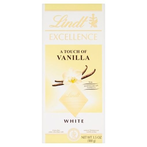 Lindt Excellence fehér csokoládé vanília 100g
