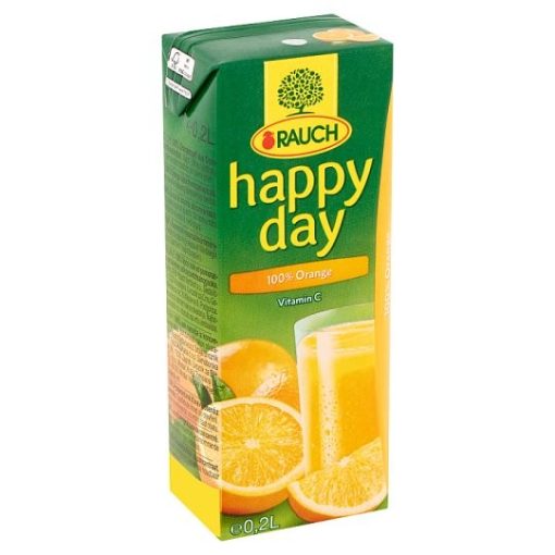 Rauch Happy Day gyümölcslé narancs 100% 0,2l