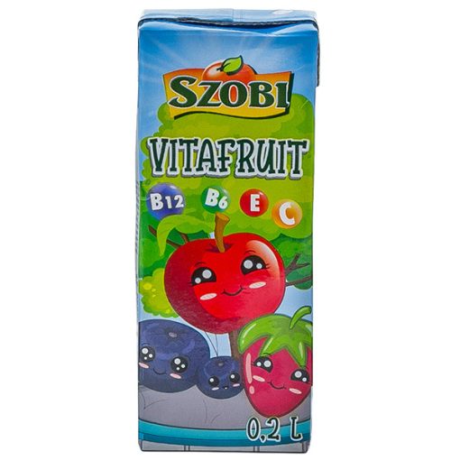 Szobi vitafruit piros gyümölcslé 12% 0,2l  
