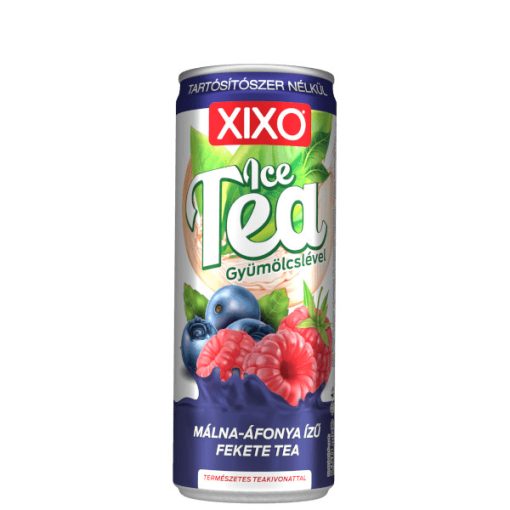 Xixo Ice Tea fekete tea málna-áfonya ízű 250ml