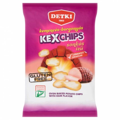 Detki Gluténmentes Kexchips kemencés-burgonyás sonkás chips 75g
