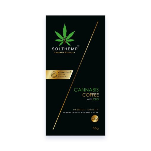 Solthemp Cannabis Coffee/ Espresso Nespresso kompatibilis kapszula 10db 55g