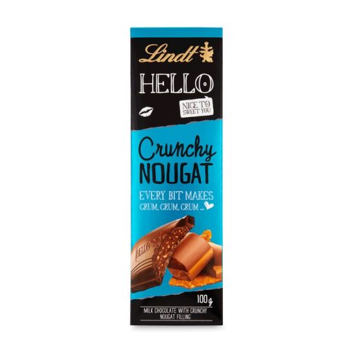 Lindt Hello Crunchy Nougat táblás csokoládé 100g