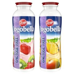   Zott Jogobella laktózmentes ivójoghurt cukor+édesítőszer mangó-ananász, eper-kivi 250g