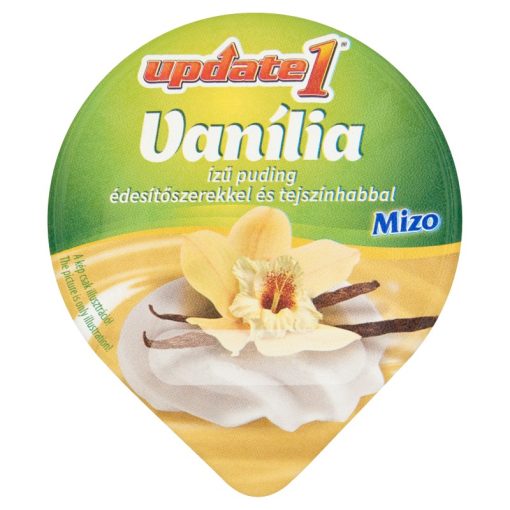 Mizo Update1 vaníliás  puding édesítőszerrel, tejszínhabbal 125g 