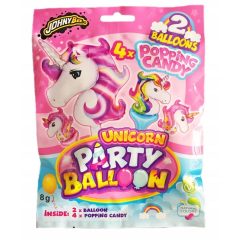 Johny Bee Party Balloon 2db + robbanós cukorka 4x2g 