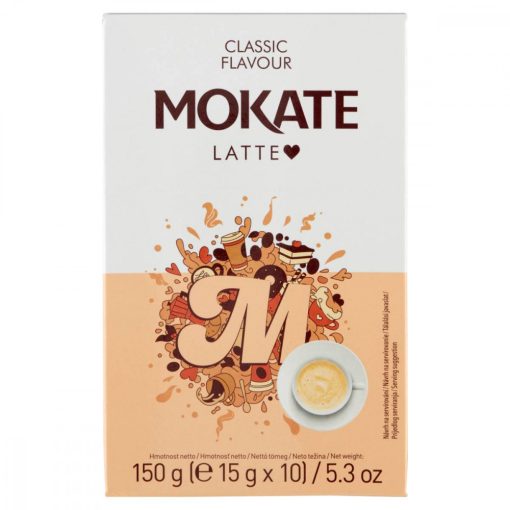 Mokate Latte Classic instant kávéitalpor 15x10g 150g