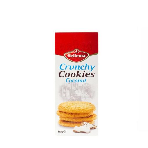 Hellema Crunchy Cookies kókuszos keksz 175g 