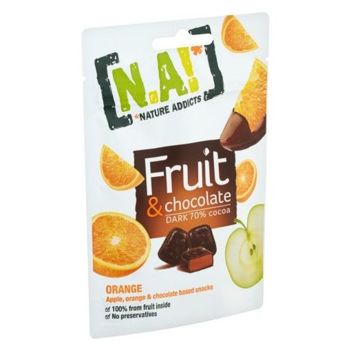 N.A! Fruit & Chocolate alma+narancs 35g 