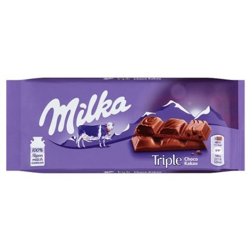 Milka Triple Choco Cacao alpesi tejcsokoládé 90g