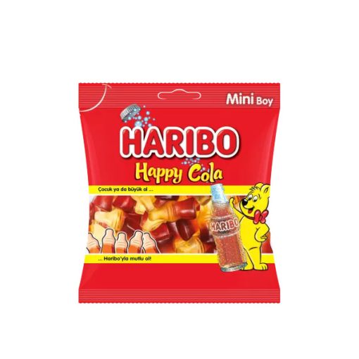 Haribo Happy Cola kólaízű gumicukorka 10g