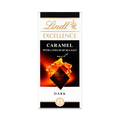 Lindt Excellence Dark Caramel karamellás étcsokoládé tengeri sóval 100g
