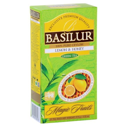 Basilur Magic Fruit Lemon & Honey zöld tea 25filter 37,5g 