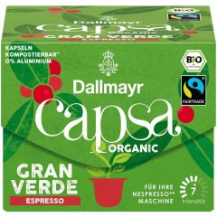   Dallmayr Capsa Gran Verde Espresso bio kávékapszula 10db 56g 
