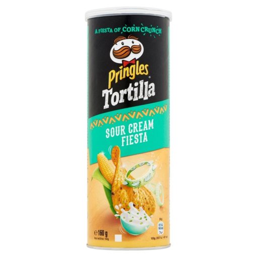 Pringles Tortilla Sour Cream Fiesta chips tejfölös 160g
