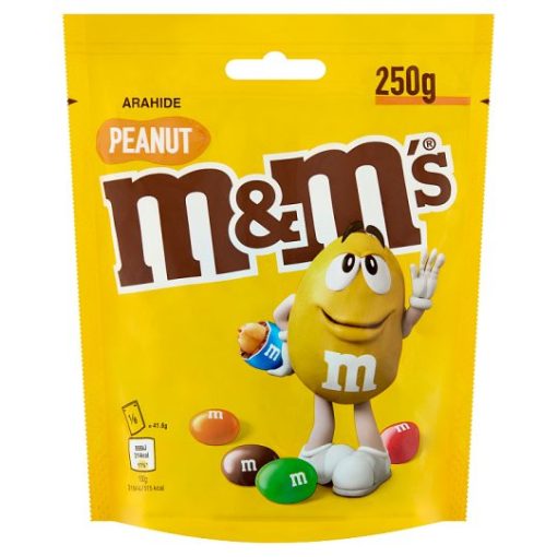 M&M's földimogyorós drazsé tejcsokoládéban, cukorbevonattal 250g