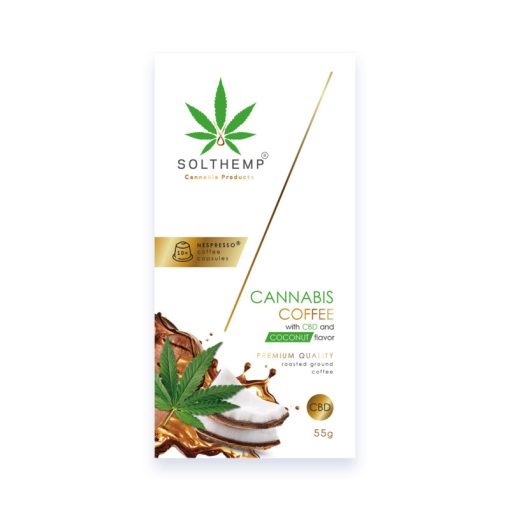 Solthemp Cannabis Coffee/ Coconut Nespresso kompatibilis kapszula 10db 55g
