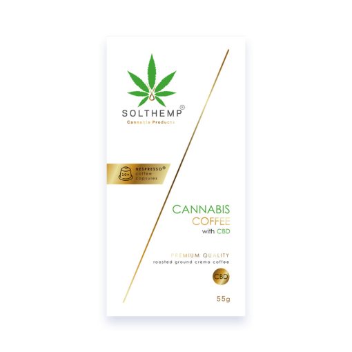 Solthemp Cannabis Coffee/ Crema Nespresso kompatibilis kapszula 10db 55g